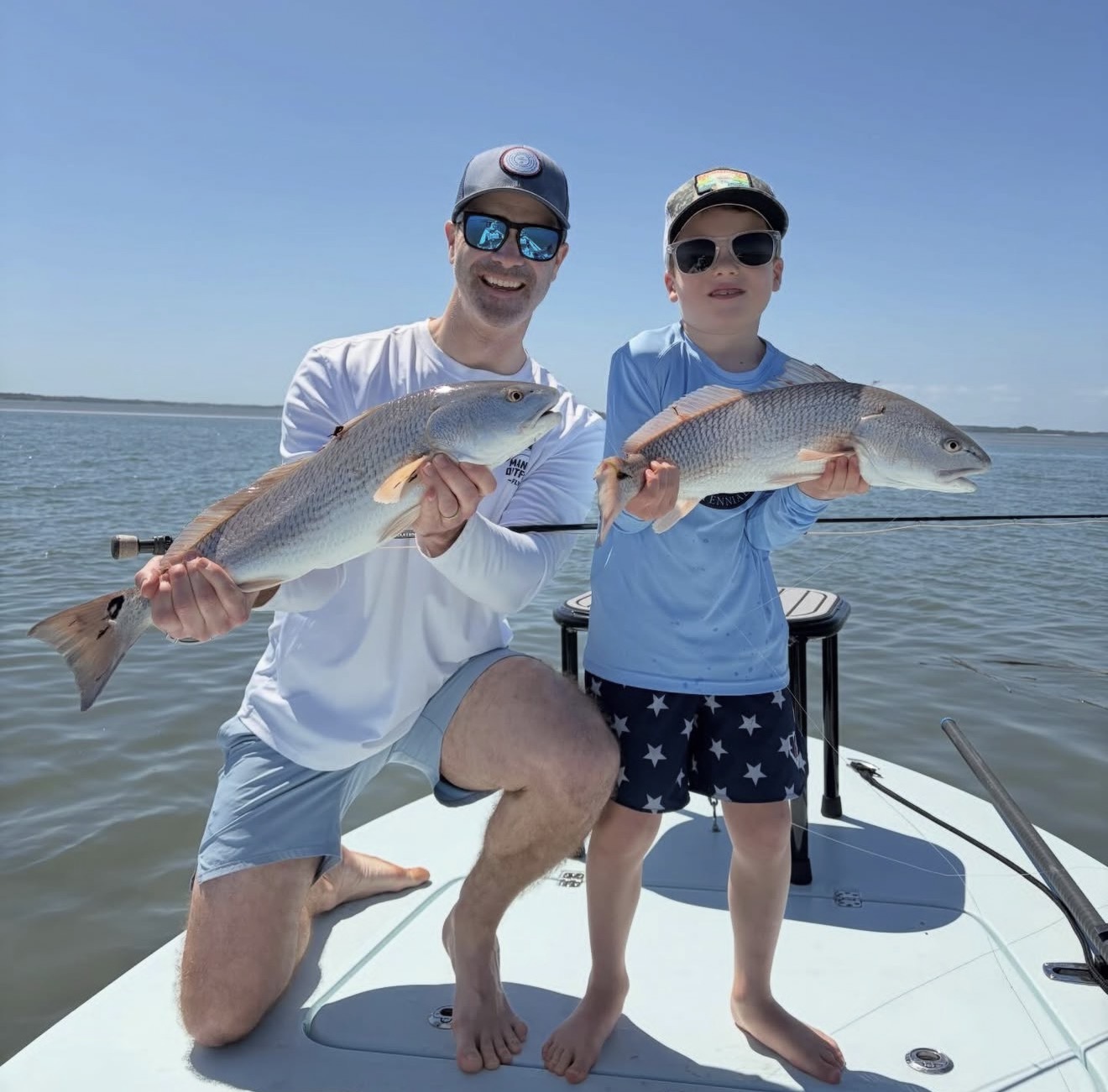 Bay Street Outfitters April 2026 fishing report with angler at the water