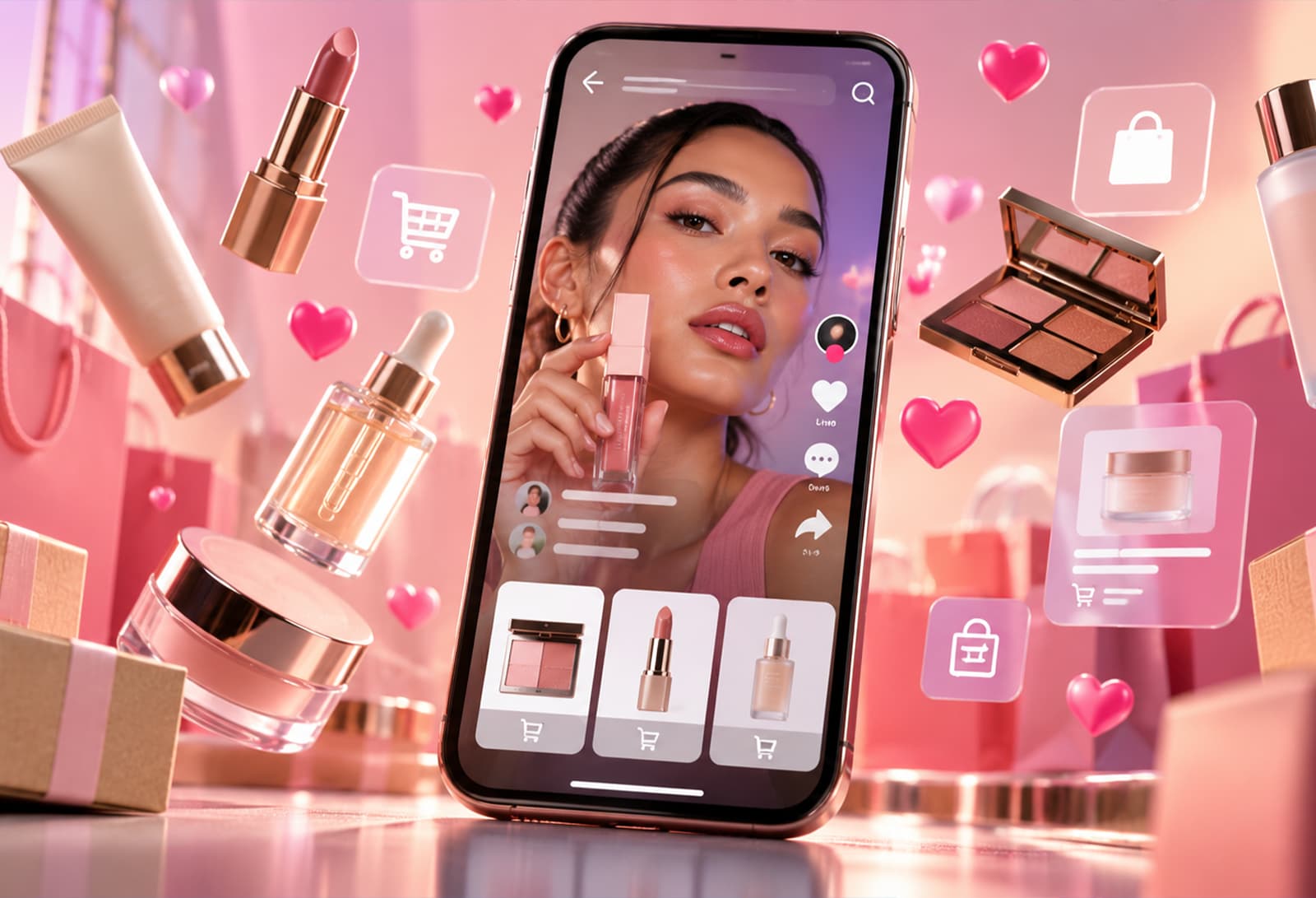 Beauty retailers competing on TikTok Shop