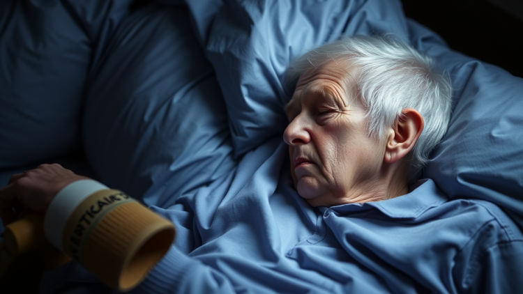 Graph showing selective worsening of Parkinson's sleep problems over five years