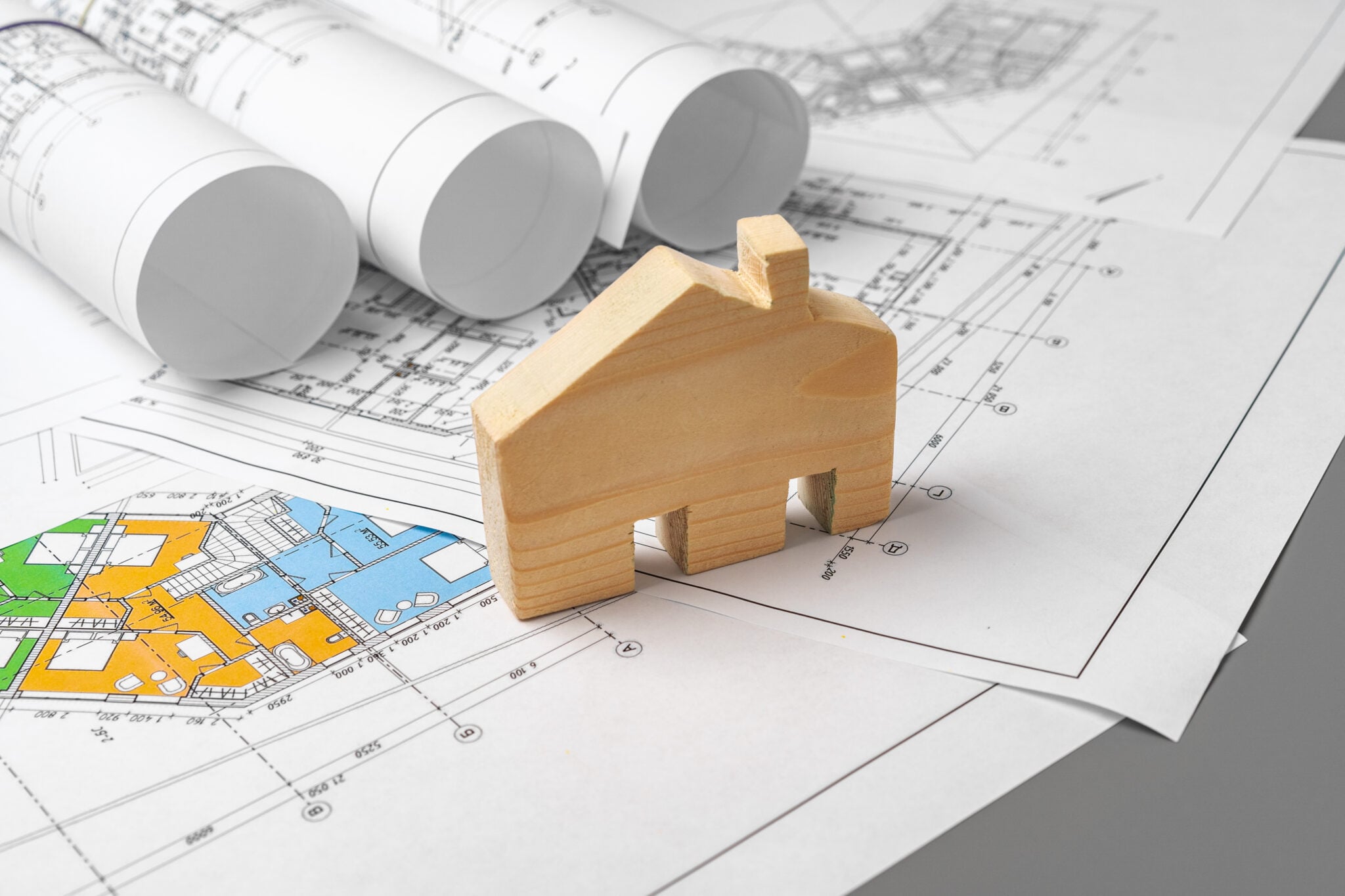 Architectural plans illustrating the new federal housing act