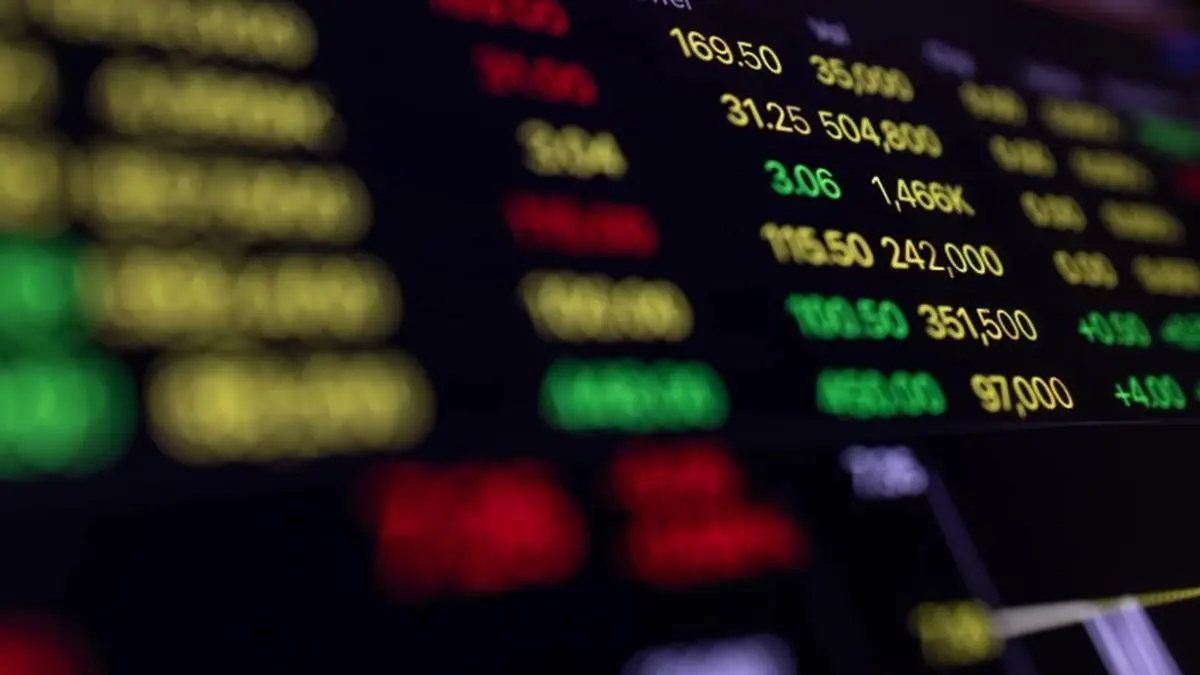 Rising indicators and charts on stock trading terminals
