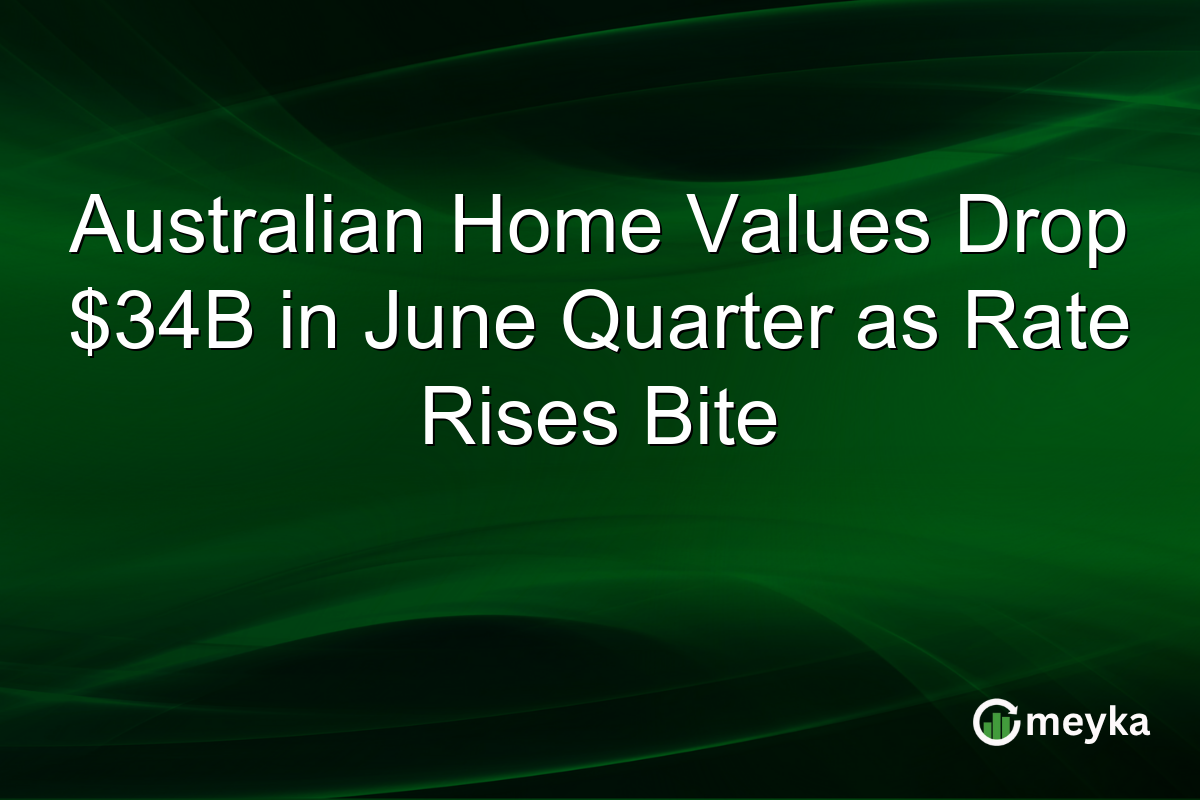 Australian housing market decline visualization