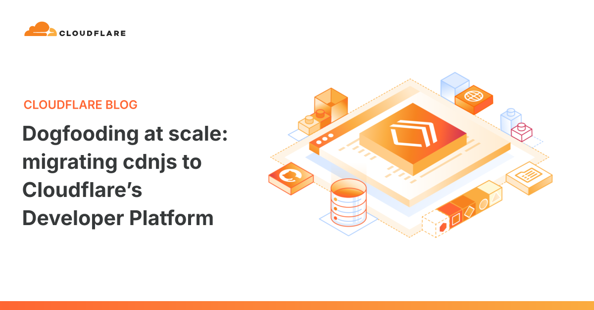 Cloudflare cdnjs migration architecture showing Workers and Workflows integration