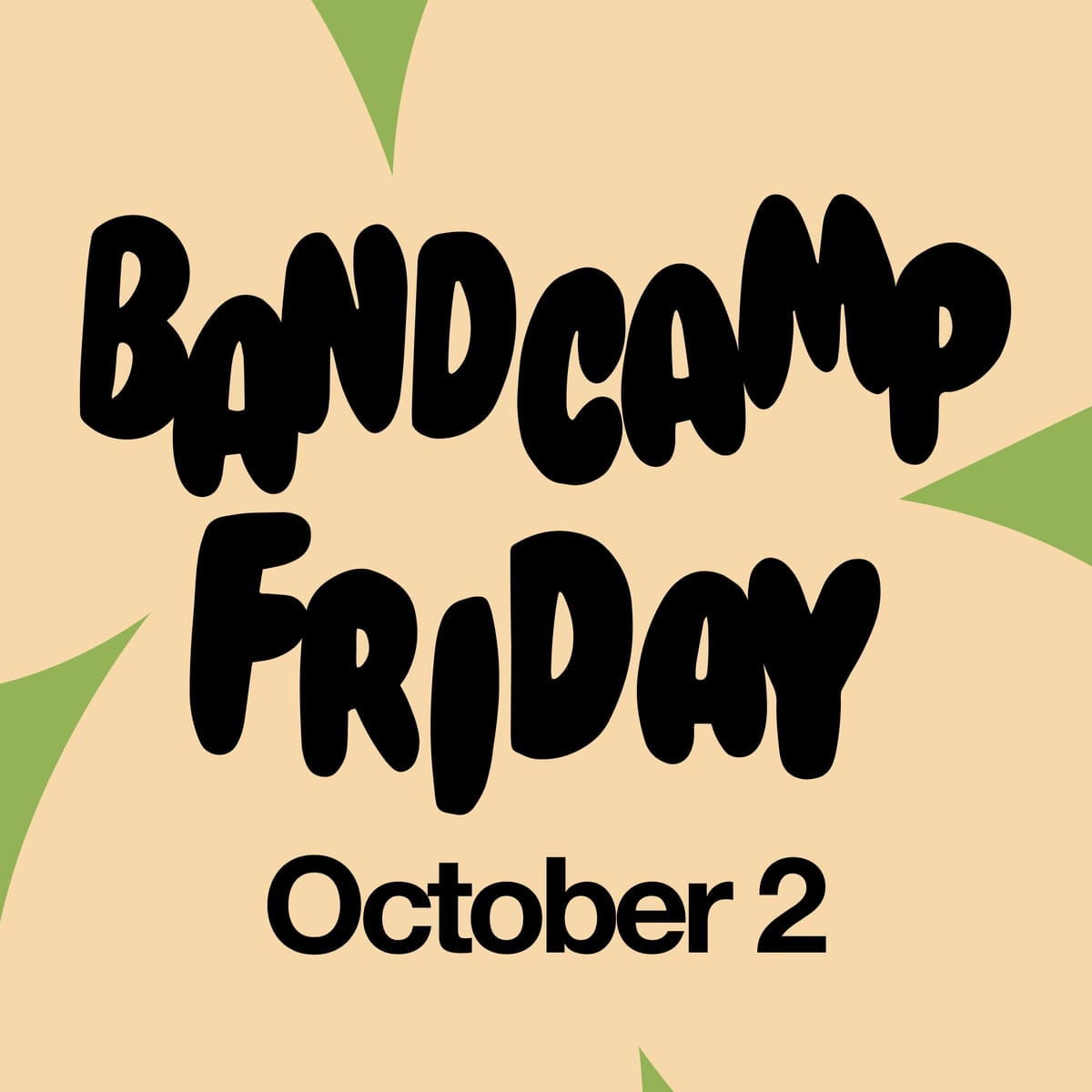 Bandcamp Friday promotional banner for October 2026