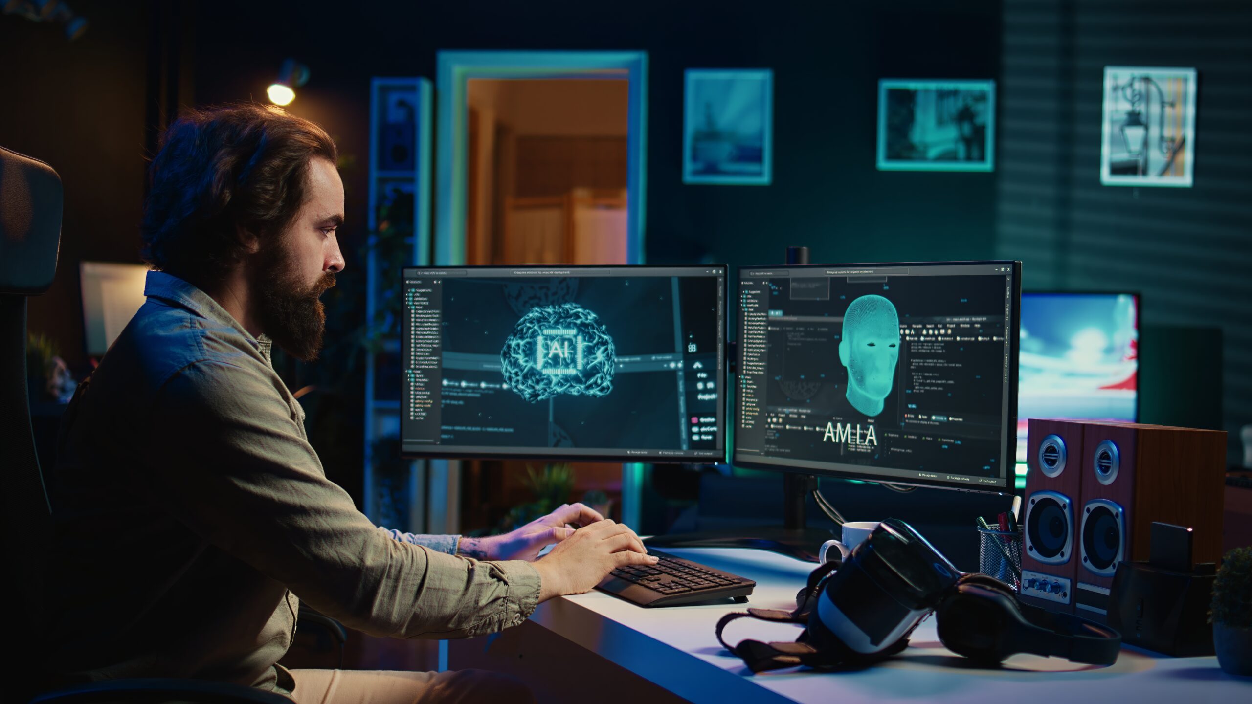 Programmer using AI tools