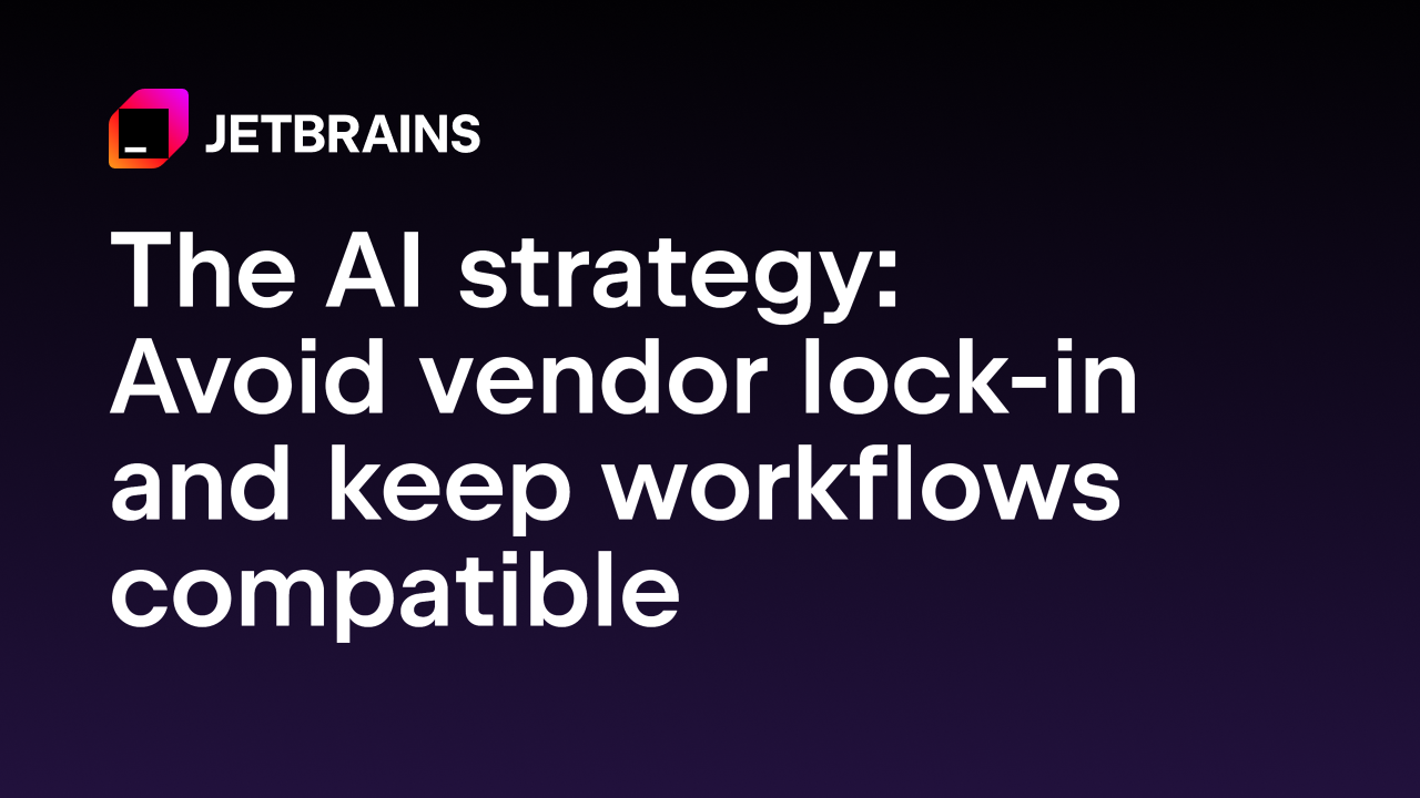 JetBrains 2026년 AI·IDE 전략 발표 이미지