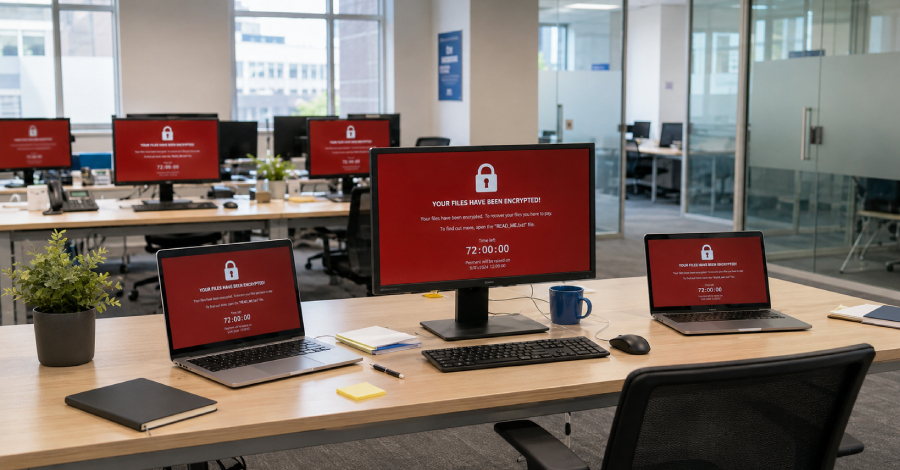 Ransomware threat visualization