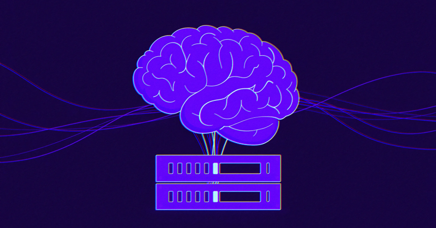 AI-powered cyberattack concept illustration