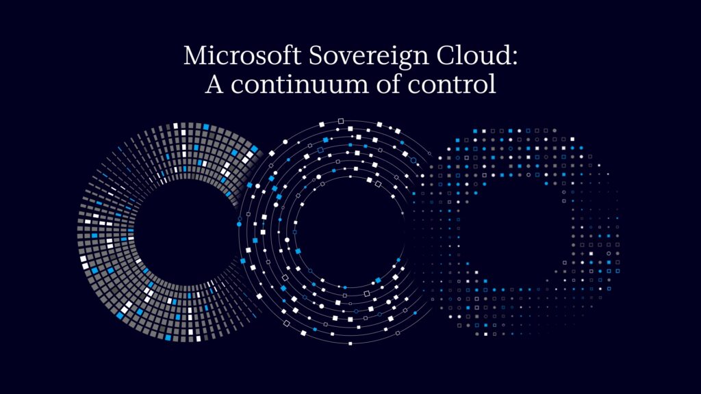 Microsoft's new digital sovereignty hero image showing cloud control concepts