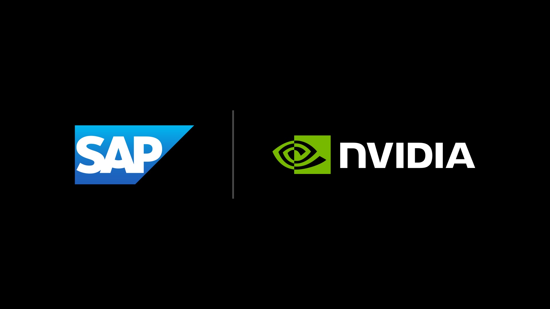 NVIDIA and SAP logo lockup for their specialized enterprise AI agent collaboration