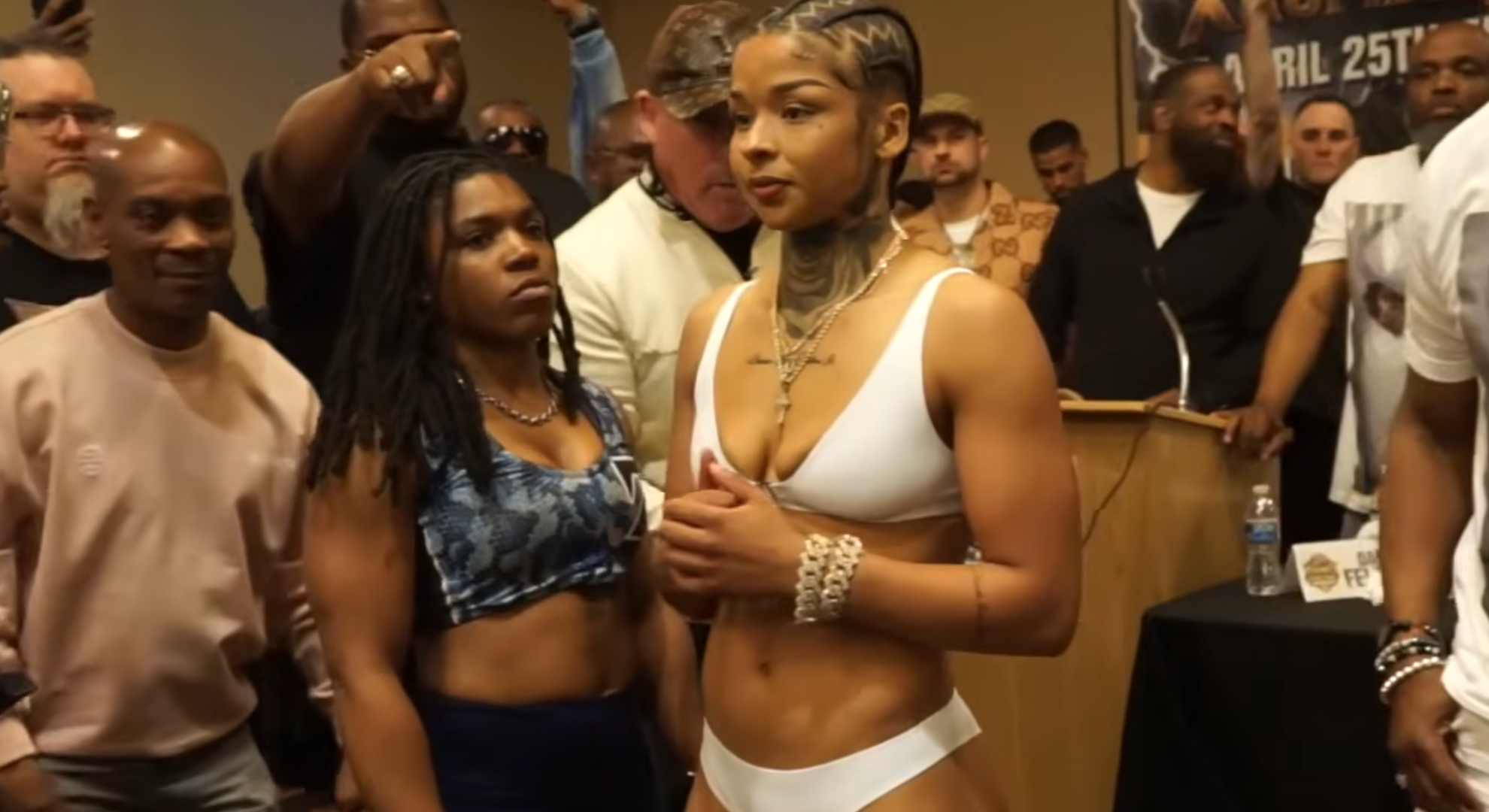 Chrisean Rock boxing debut night in Philadelphia