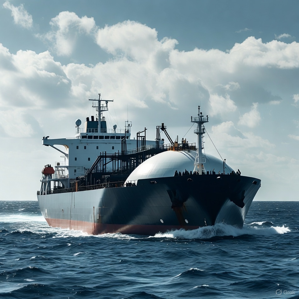 LNG tanker image representing Asian imports