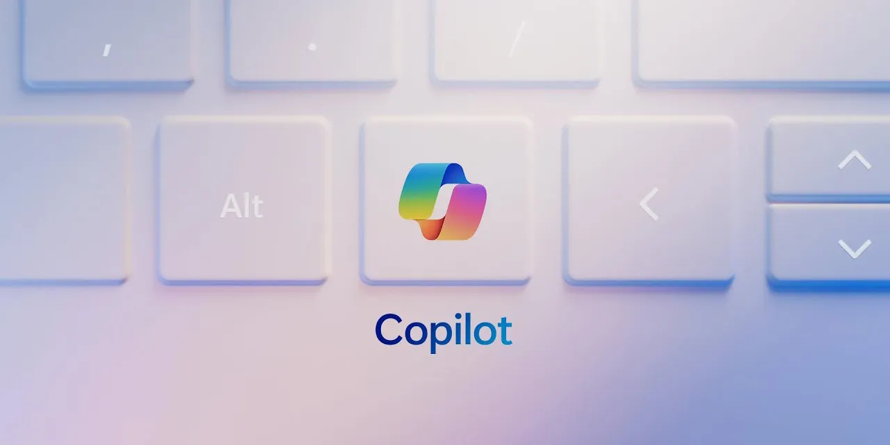 Microsoft Copilot keyboard with dedicated key