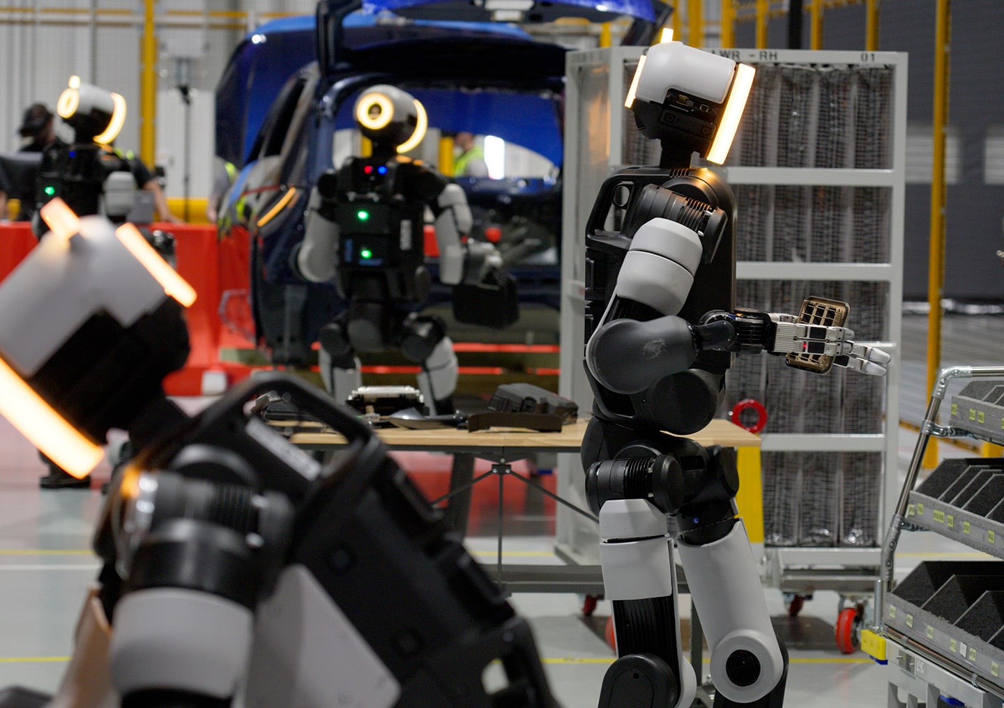 Boston Dynamics facility for training humanoid robots for manufacturing tasks
