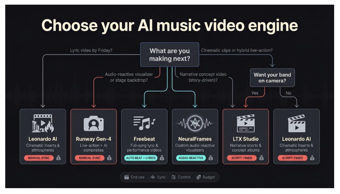AI music video generation for metal bands