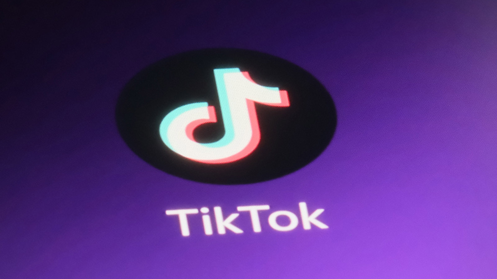 Screenshot of TikTok app logo on phone showing data breach notification