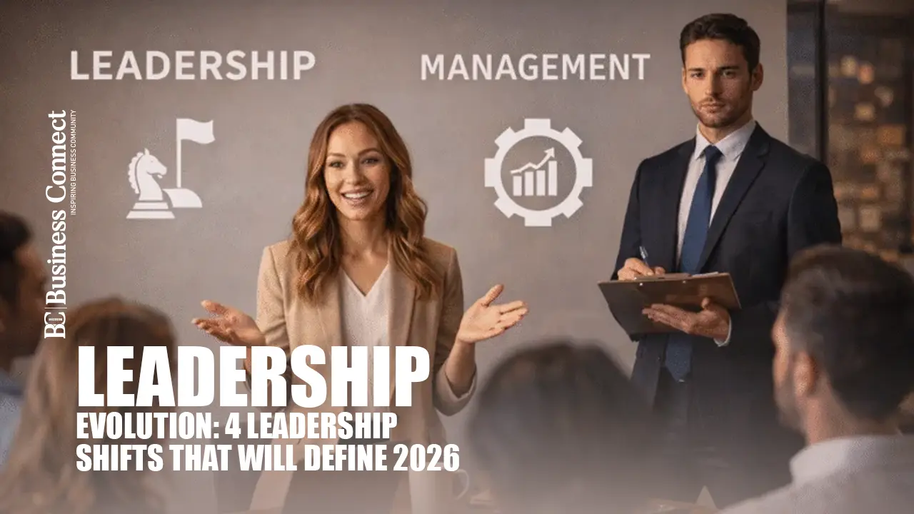 Infographic analyzing 2026 leadership change trends