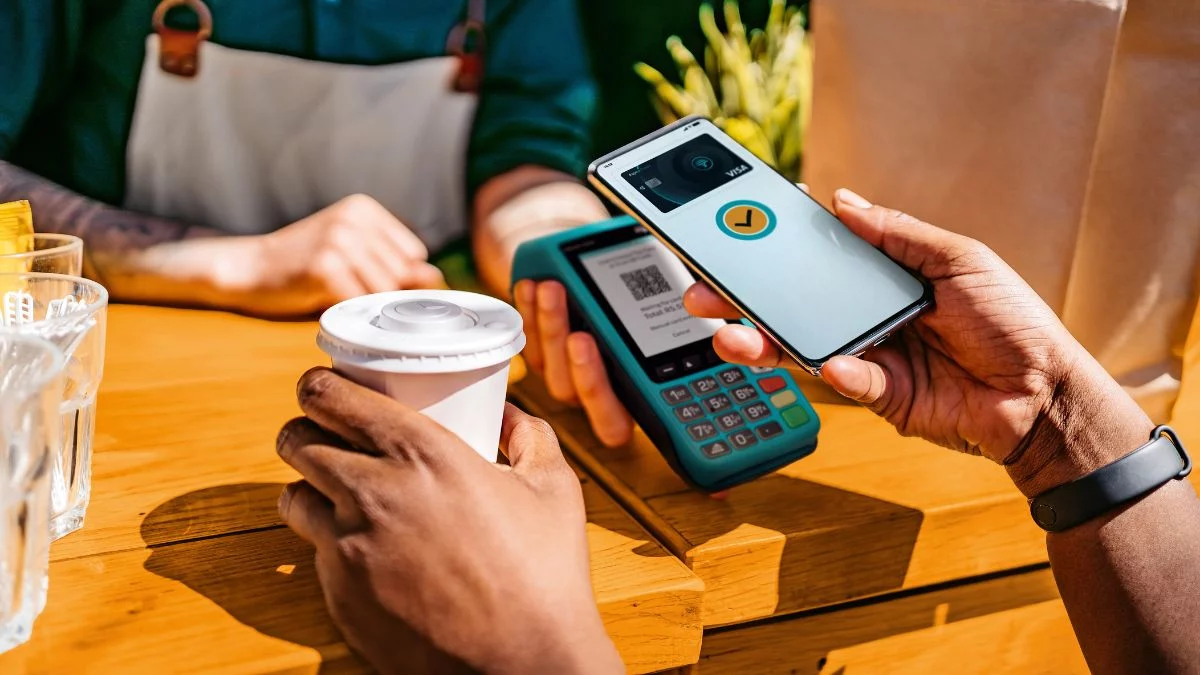Illustration of card payment technology