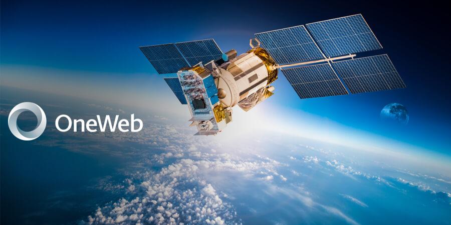 OneWeb satellite constellation illustration