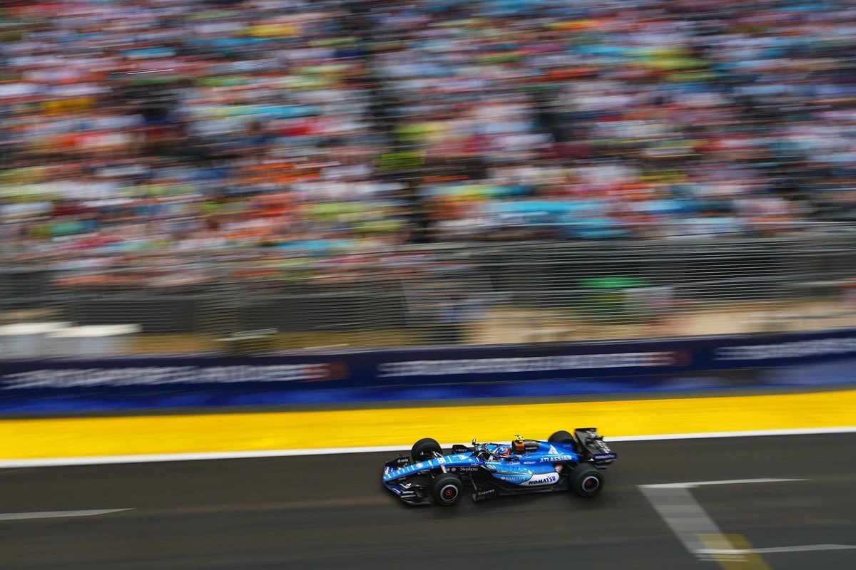 Carlos Sainz in his Williams car, reflecting on his improved qualifying skills.