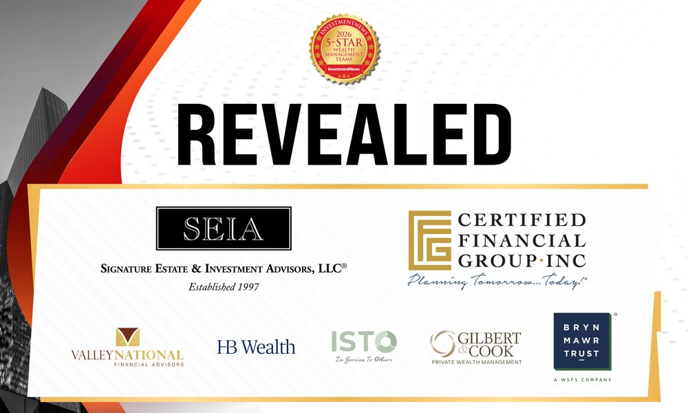 InvestmentNews 5-Star Wealth Management Teams 2026 recognition awards