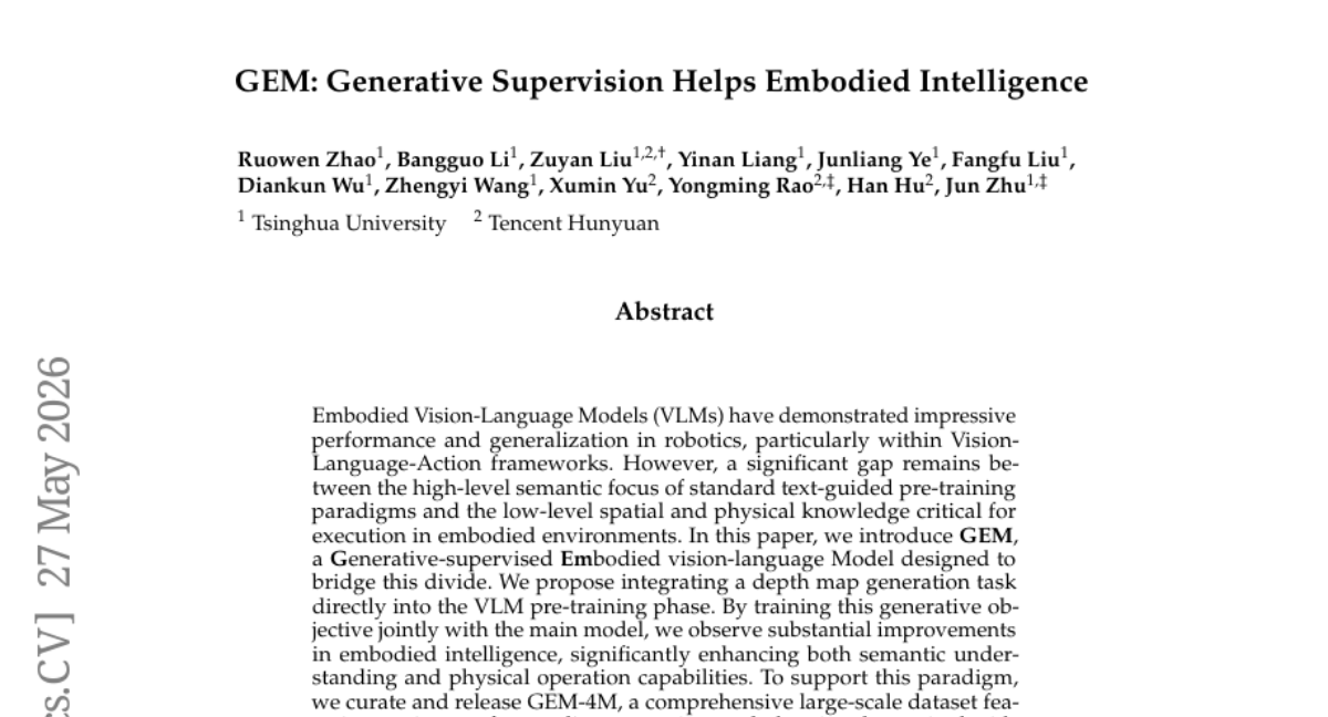Embodied intelligence generative supervision