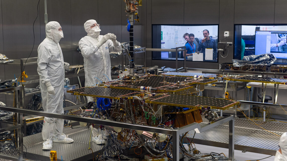 ESA's Rosalind Franklin rover with its PanCam mast fitted, now confirmed to launch on SpaceX Falcon Heavy in 2028