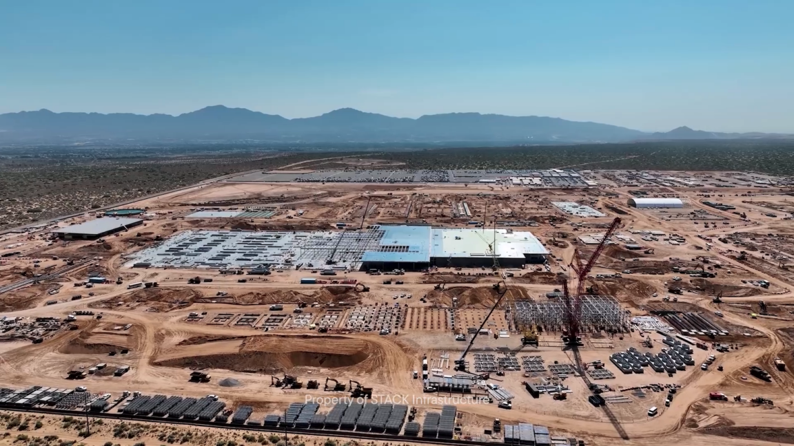 Ars Technica image showing construction at the Project Jupiter data center site