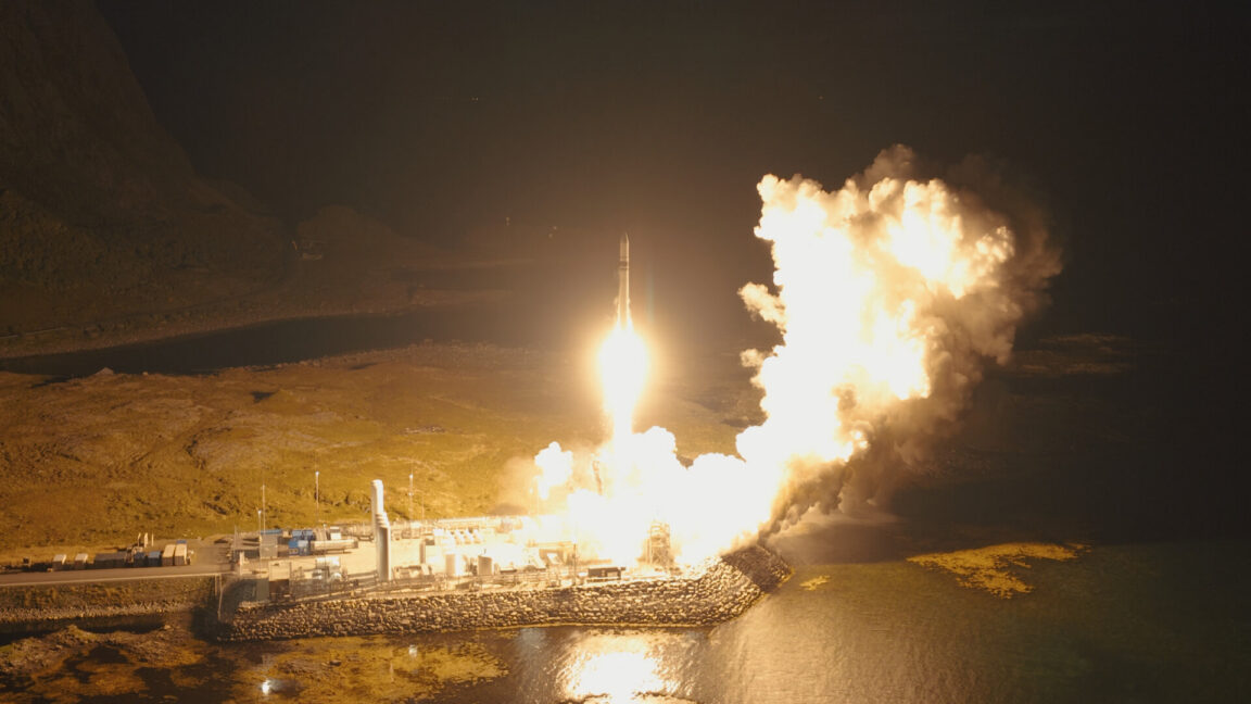 Isar Aerospace's Spectrum rocket lifting off