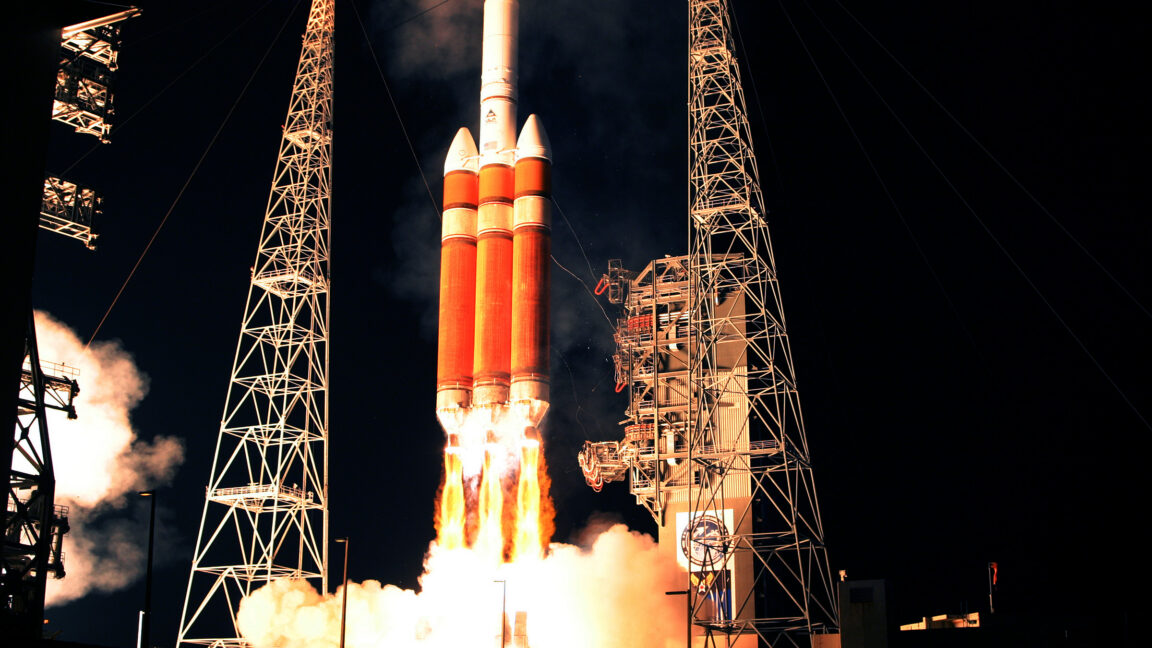 Defense Support Program satellite in space