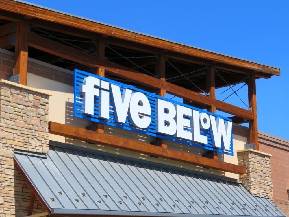 Five Below store sign