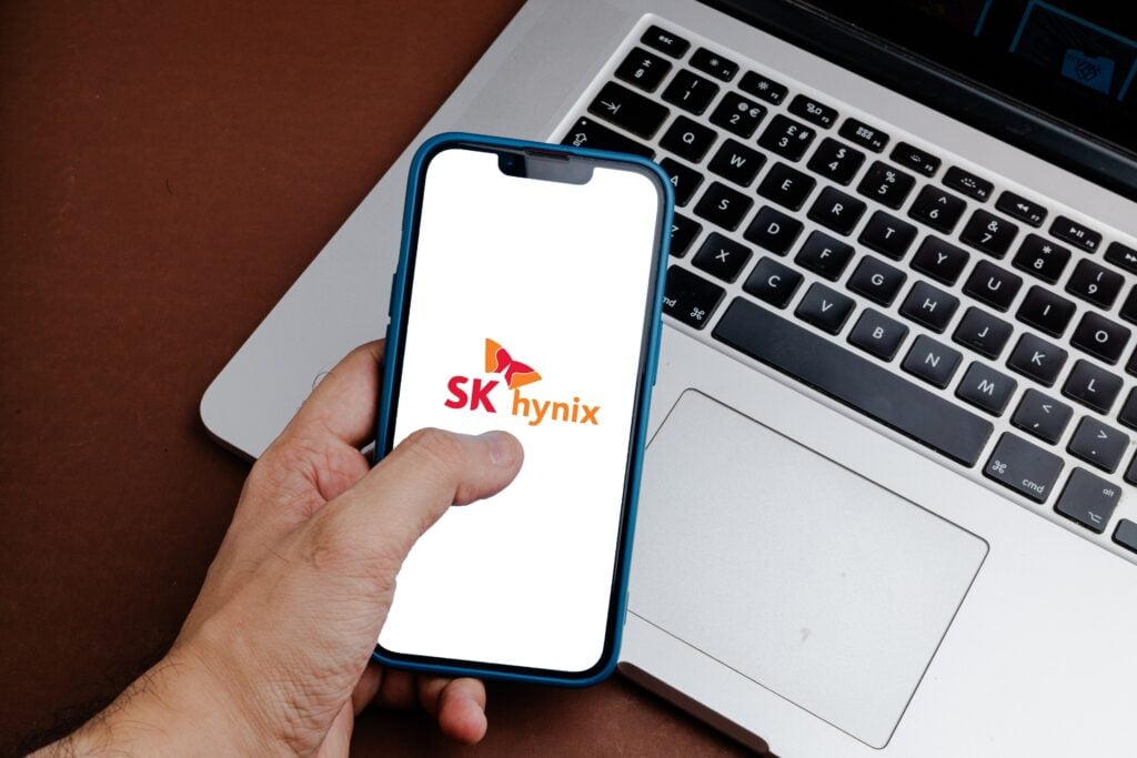 SK hynix logo on a building