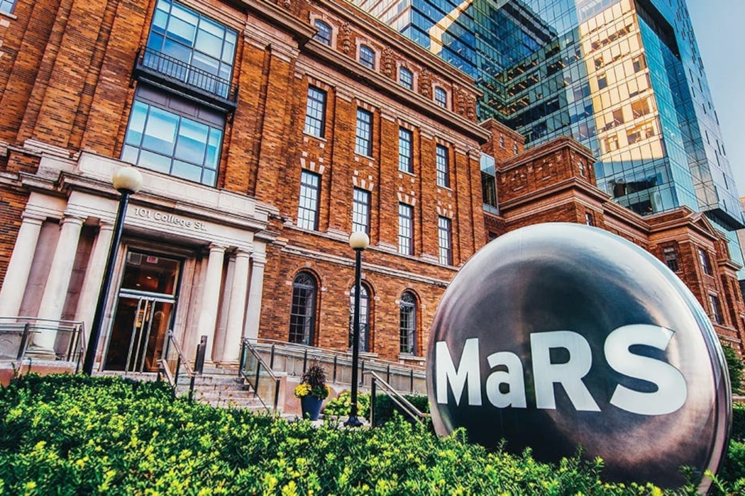 A co-working or innovation space representing Ontario's tech ambitions