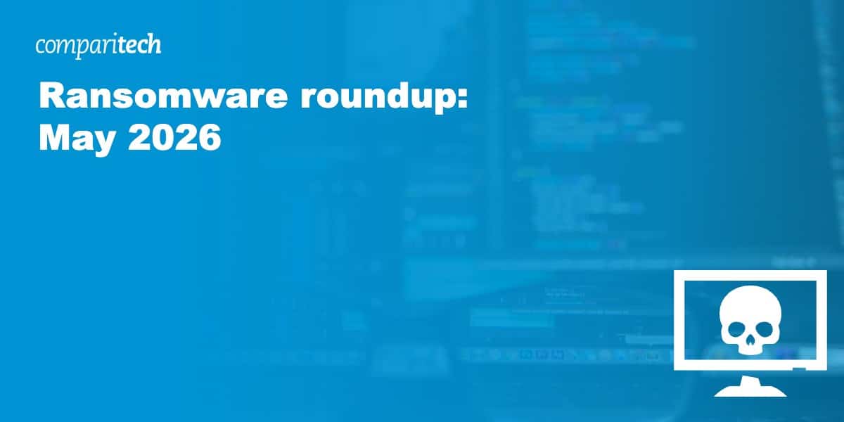 Ransomware threat statistics from May 2026