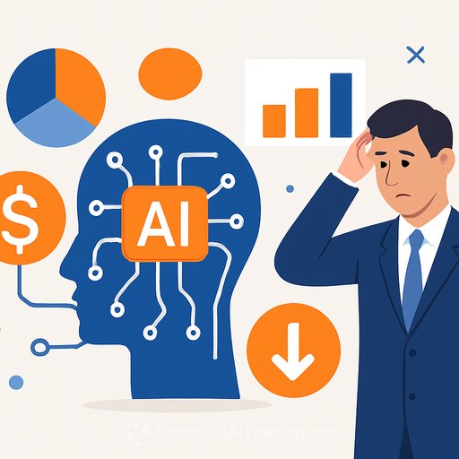 Chart showing enterprise AI spending vs ROI measurement challenges