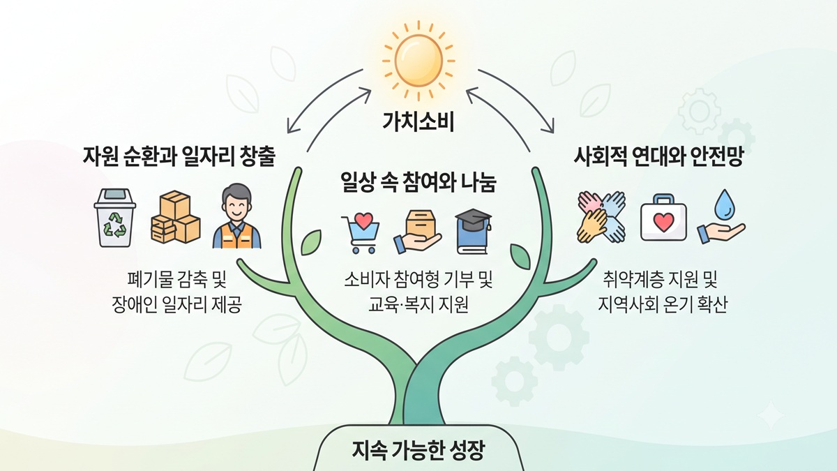 유통가 가치소비 및 ESG 활동 이미지