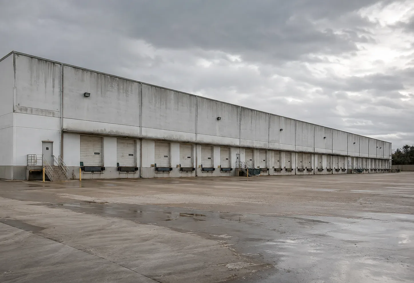 Chart showing CRE distress rising across industrial, hospitality, retail, and self storage