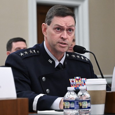 Gen. Chance Saltzman during recent Space Force operations briefing