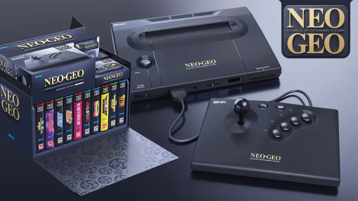 NEOGEO AES+ hardware reveal imagery