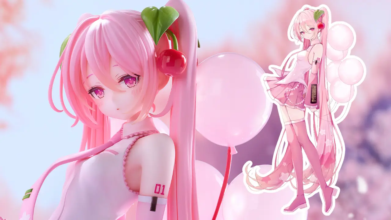 Sakura Miku figure in award-winning illustration style