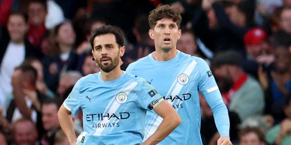 Bernardo Silva in action for Manchester City against Arsenal