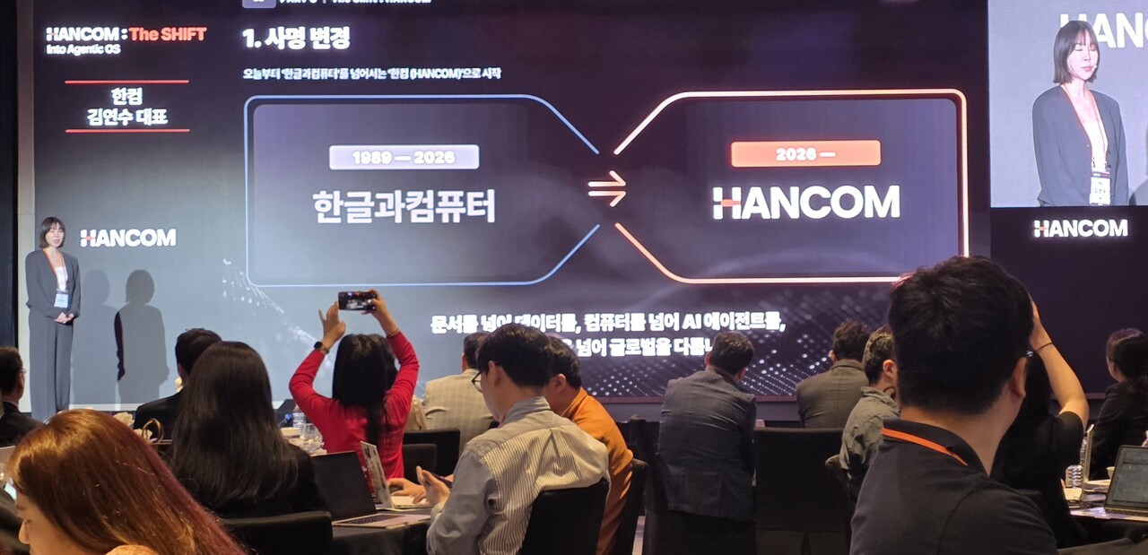 Hancom's name change and global AI agent company transformation