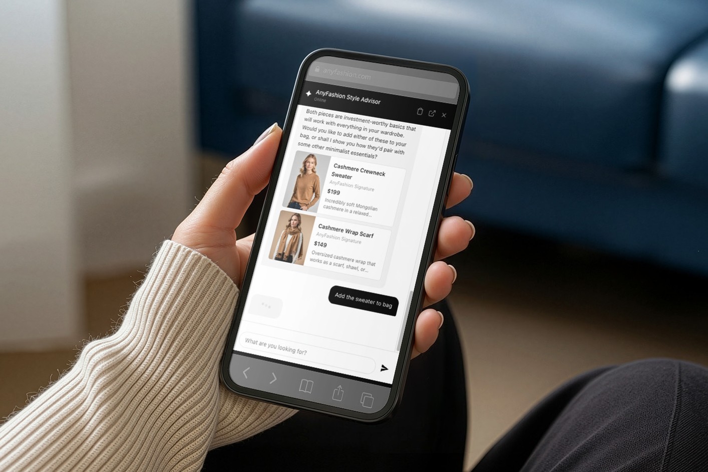 AWS Agentic Shopping Assistant interface for retailers