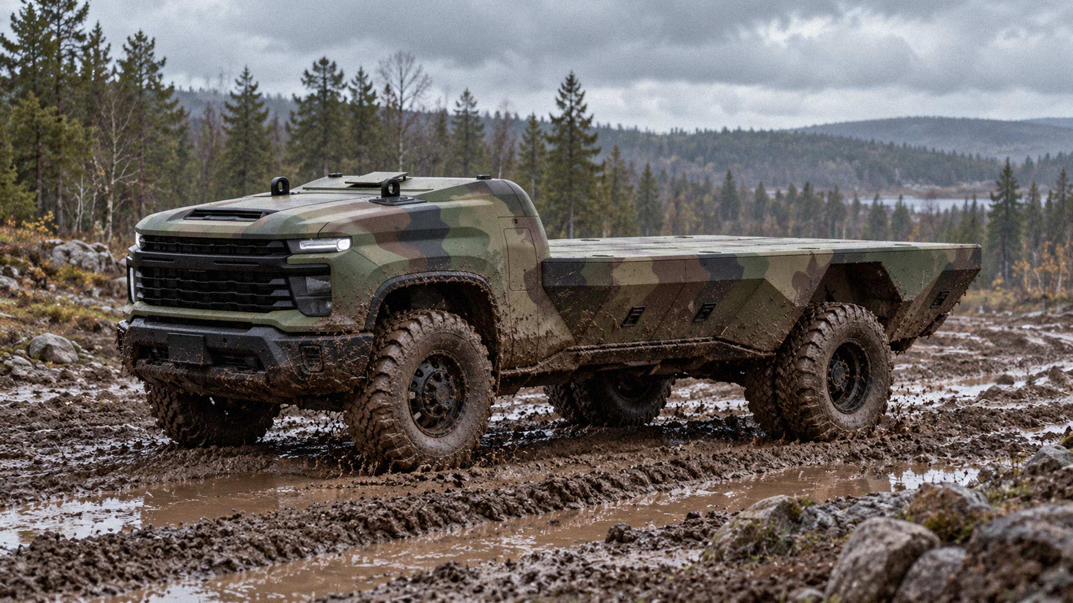GM Defense Unveils Autonomous Silverado 3500HD