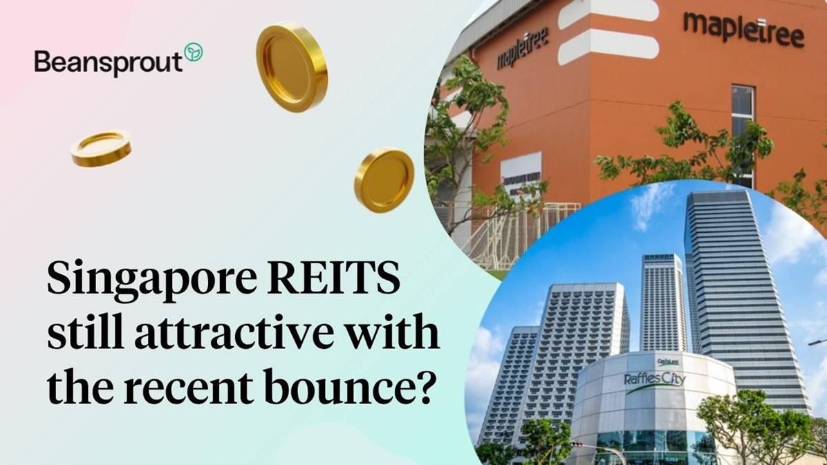 Singapore REITs dividend yield chart for April 2026, showing recovery as bond yields eased