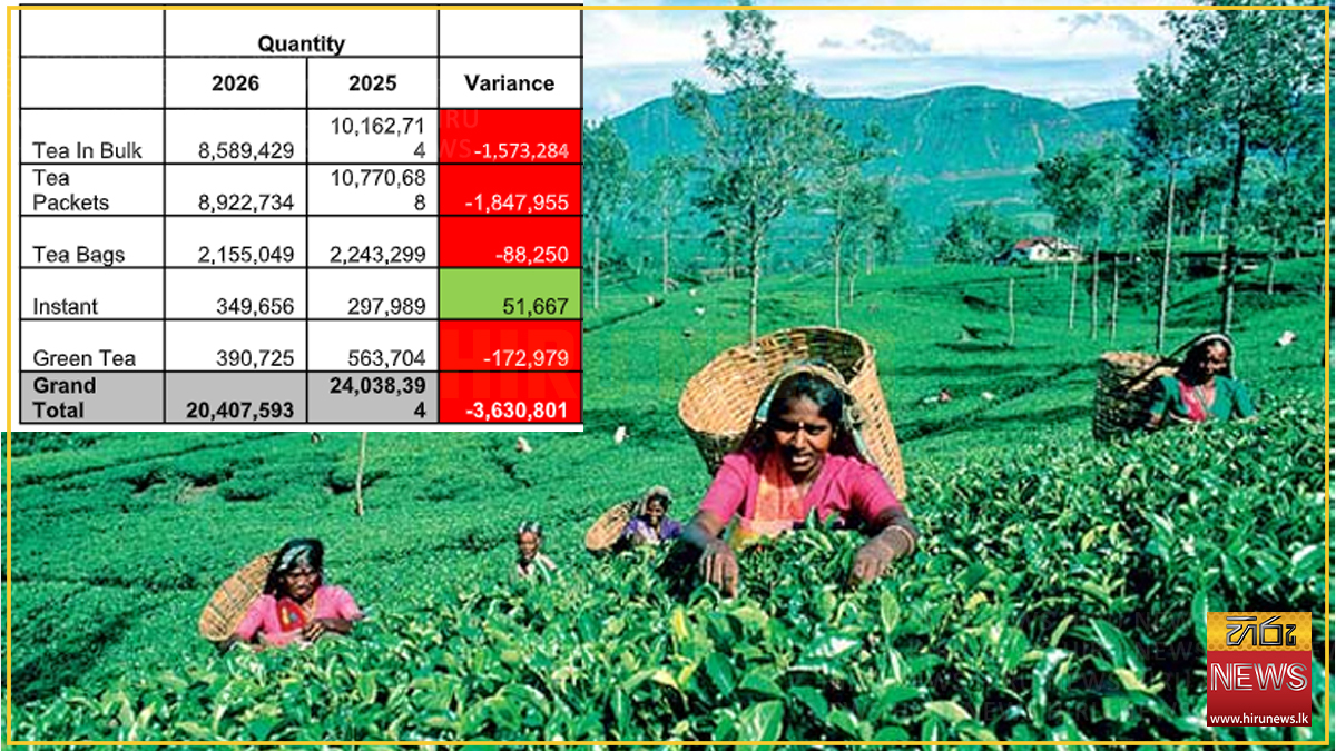 News image regarding tea exports