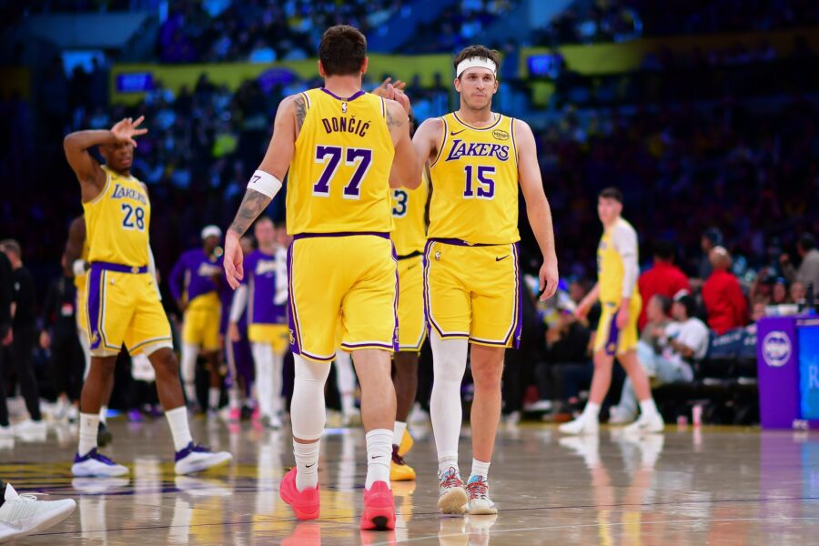 Luka Doncic and Austin Reaves face an uncertain offseason after the Lakers were swept by the Thunder