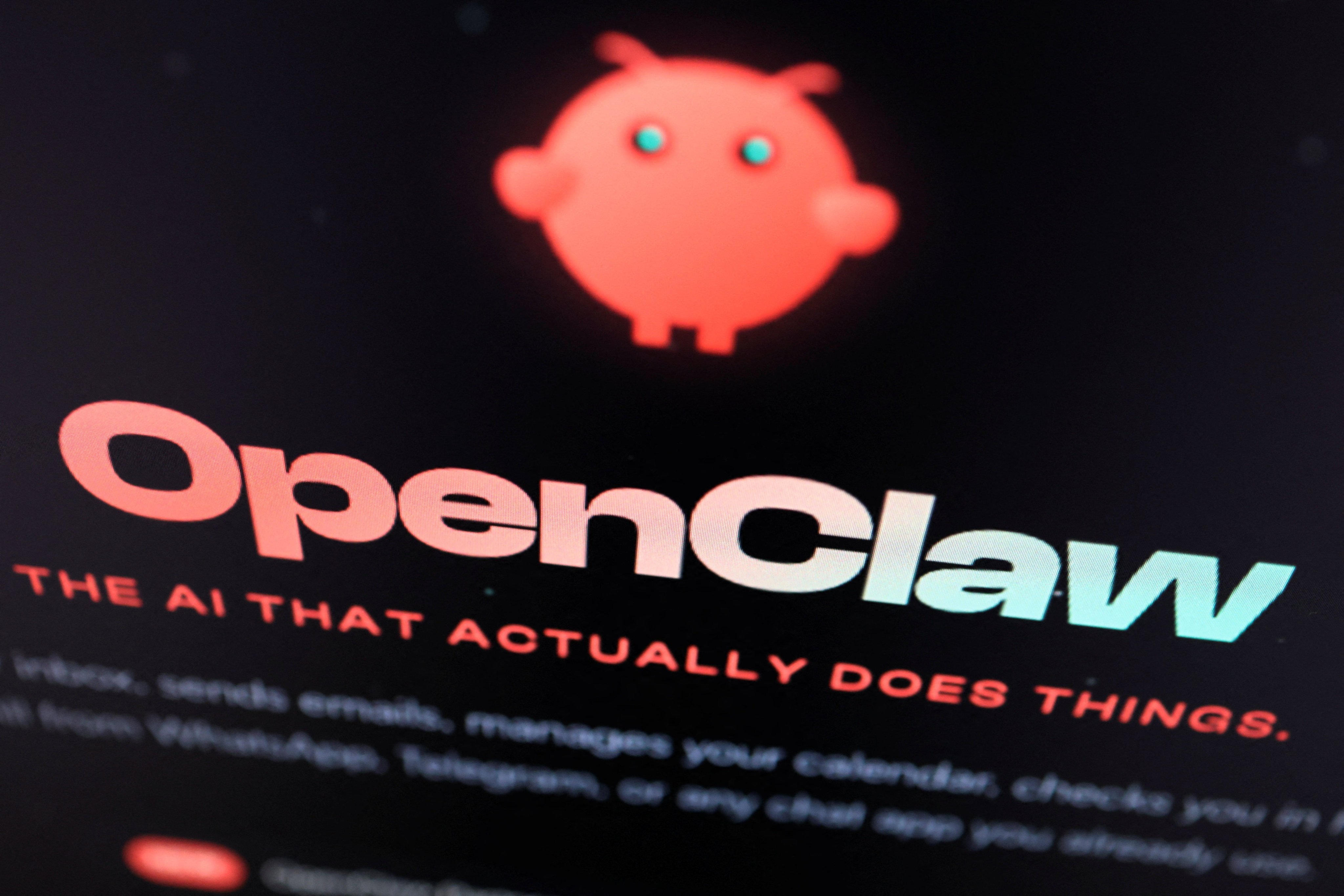 OpenClaw open-source AI assistant logo