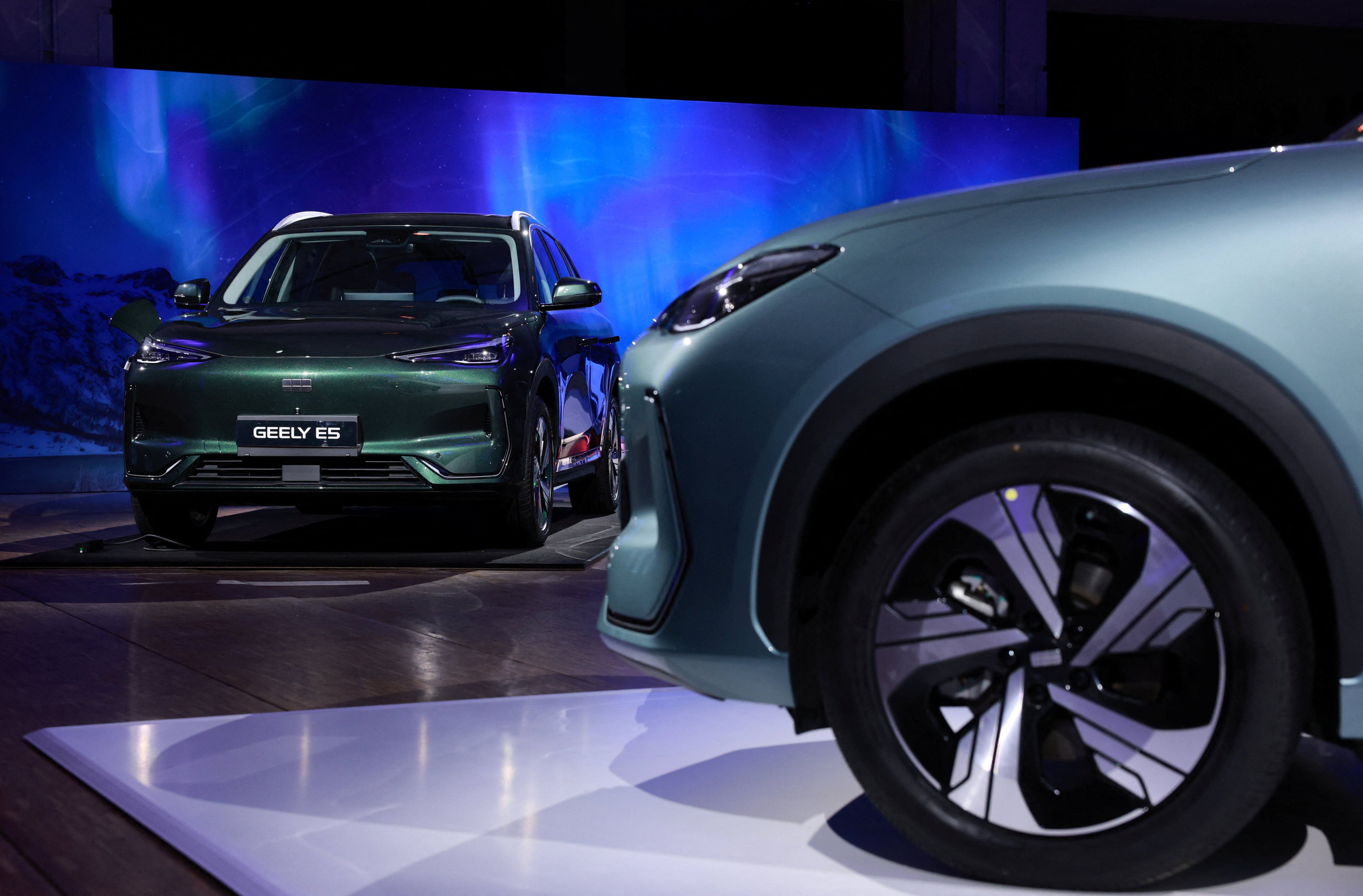 Geely vehicles at Auto France