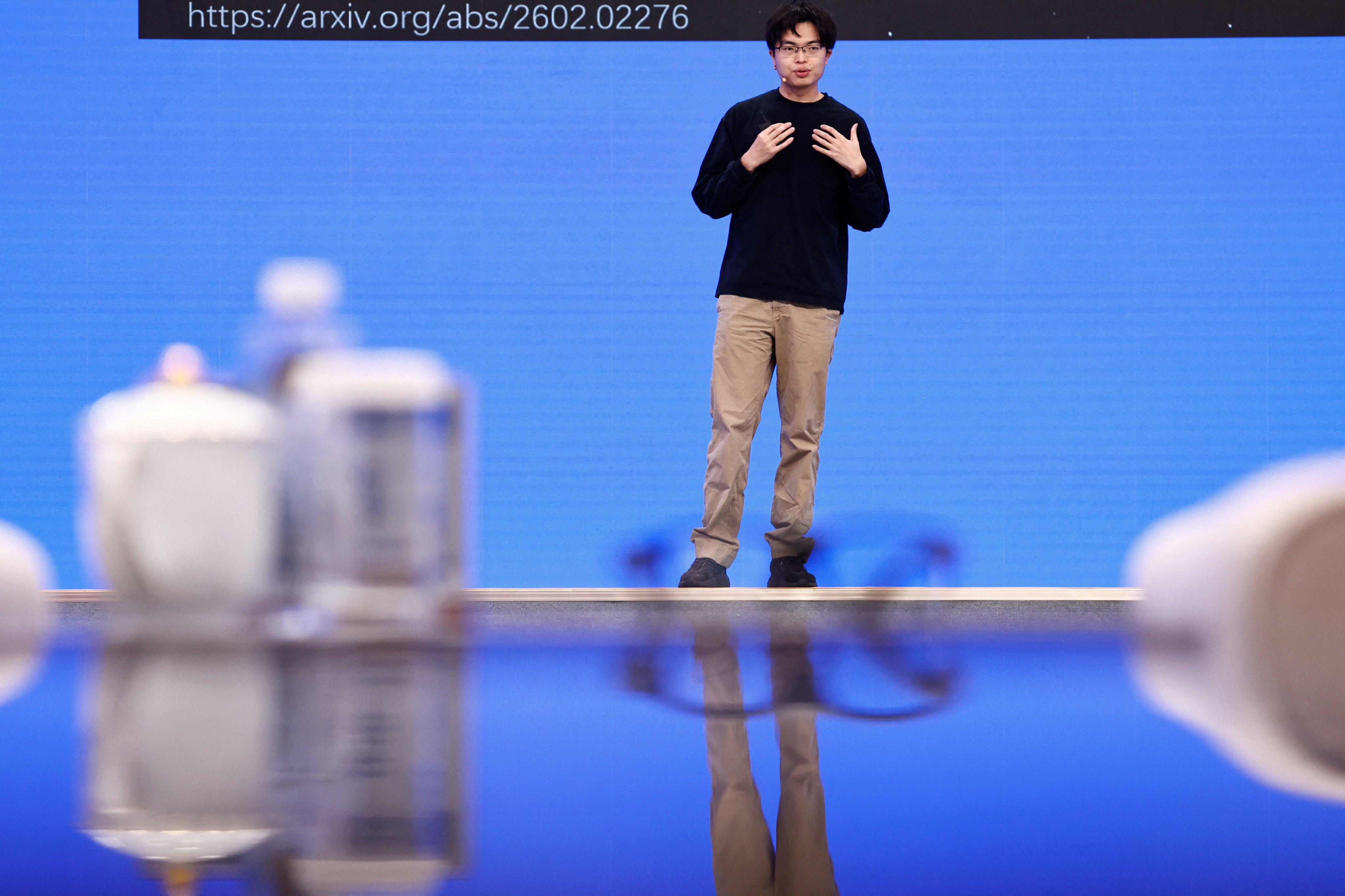 Moonshot AI founder Yang Zhilin at the 2026 Zhongguancun Forum